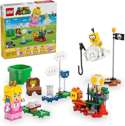 LEGO Super Mario Adventures with Interactive Peach Princess Toy, Super Mario Playset for Kids, Yellow Toad Figure, Nintendo Toy Gift for Girls, Boys and Any Gamers Ages 6 and Up, 71441