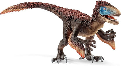 Schleich Dinosaurs Authentic Utahraptor Dinosaur Toy Figurine - Prehistoric Jurassic Adventure World Large Dino Series Toy with Realistic Moving Arms and Jaw for Boys and Girls, Gift for Kids Ages 4+
