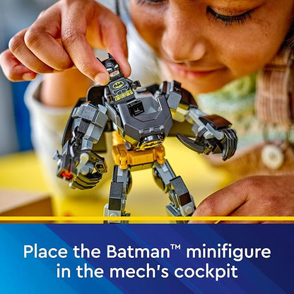 LEGO DC Batman: Batman Mech Armor Super Hero Toy, Collectible Robot Action Figure and Batman Minifigure Included, Creative Super Hero Gift for Kids & Batman Fans Ages 6 and Up, 76270