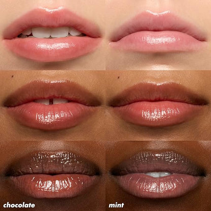 e.l.f. Squeeze Me More Lip Balm Duo, Moisturizing Balm For A Sheer Tint Of Color, Made With Hyaluronic Acid, Vegan & Cruelty-Free, Mint & Chocolate