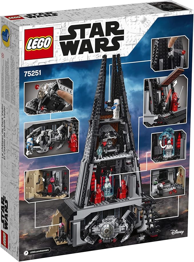 LEGO Star Wars Darth Vader's Castle 75251 Building Kit Includes TIE Fighter, Darth Vader Minifigures, Bacta Tank and More (1,060 Pieces) - (Amazon Exclusive)