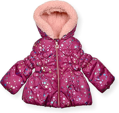 Arctic Quest Little Girls Bib Snow Pants and Ski Jacket Water-Resistant Snowsuit For Kids Winter Jacket For Girls