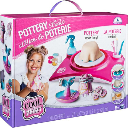 Cool Maker - Pottery Studio, Clay Pottery Wheel Craft Kit for Kids Age 8 and Up