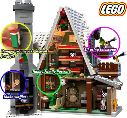 LEGO 10275 Elf Club House Christmas Cabin 18+(1197 Pieces)