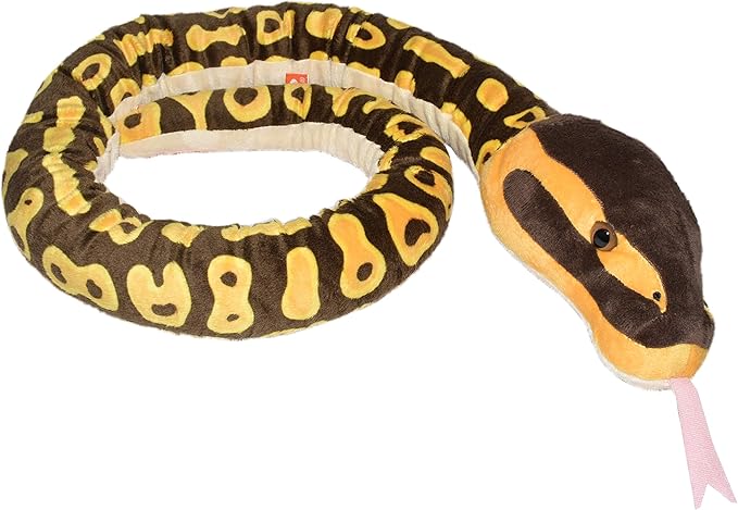 Wild Republic Snakes, Snake Plush, Stuffed Animal, Plush Toy, Gifts for Kids, Ball Python, 54"