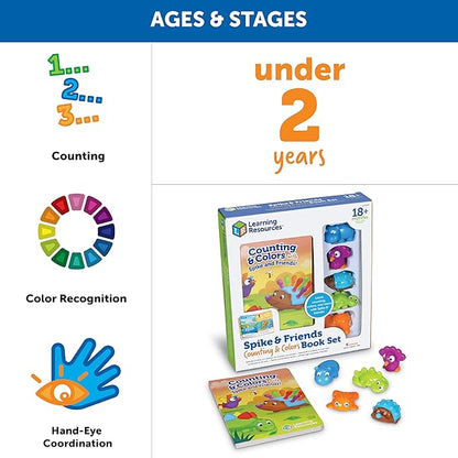 Learning Resources Spike and Friends Counting & Colors Book Set