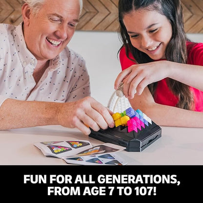 Educational Insights Kanoodle Pyramid, Brain Teaser Puzzle Game, Featuring 200 Challenges, Gift for Ages 7+