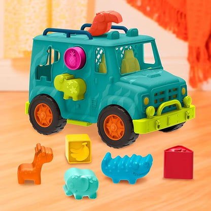 B. toys- Rollin' Animal Rescue- Shape Sorter Truck – Shape Sorting Toy – Toy Truck for Toddlers, Kids – Educational Play – 12 Months +