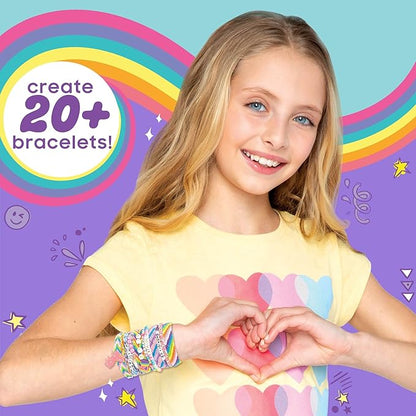 Just My Style Unicorn Friendship Bracelets by Horizon Group USA Create 20+ Bracelets, Kit Includes 1300+ Beads ABC Beads, Metallic Beads Unicorn Storage Case & More