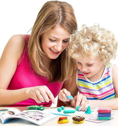 Sago Brothers 36 Colors Air Dry Clay, Soft Modeling Clay for Kids with Tools & Tutorial, Molding Clay Christmas Gifts for Kids Age 3-12, Kids Toys Crafts for Girls and Boys