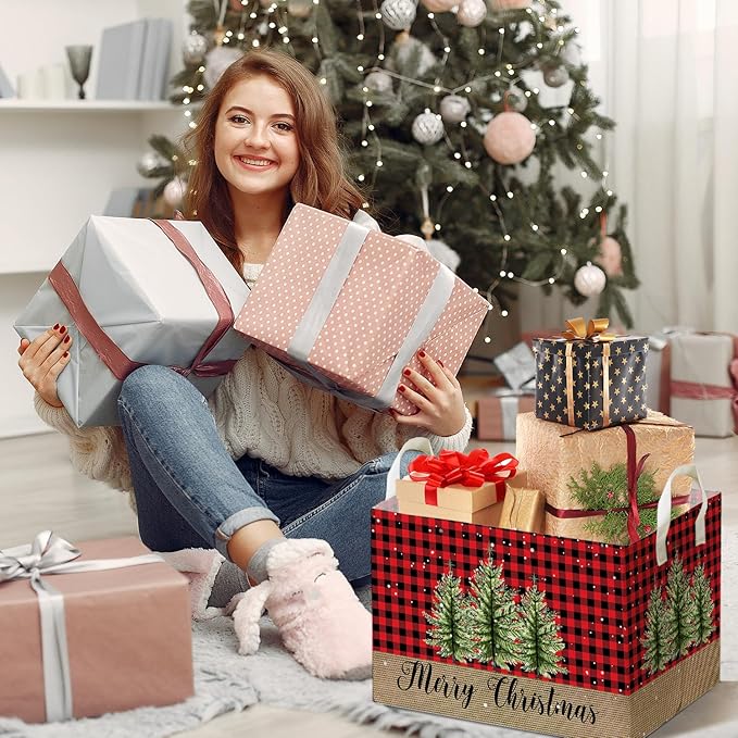 Merry Christmas HOLA Storage Basket, Snowman Waterproof Storage Box, Toy and Clothes Storage Box for Boys and Girls, Santa Christmas Gifts for Nursery, Christmas Winter Party Decoration Storage Cube