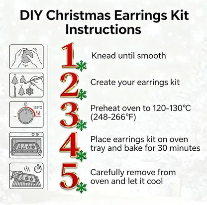 Imaginovelty Polymer Clay Earring Making & Jewelry Kit Oven Bake Polymer Clay Kit for Adults DIY Oven Clay Sets Jewelry Making Kits for Adults