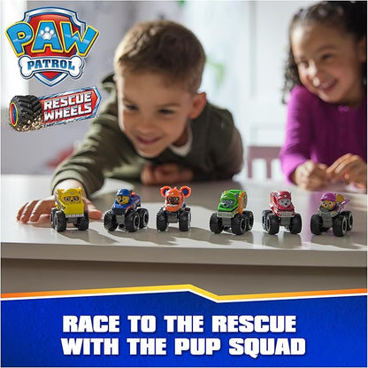 Paw Patrol: Rescue Wheels, 6-Piece Pup Squad Racers, Toy Cars Gift Set, Kids Toys for Boys & Girls Ages 3 and Up