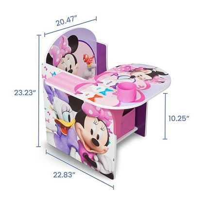 Delta Children Chair Desk With Storage Bin, Disney Minnie Mouse