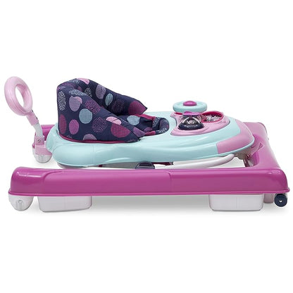 Delta Children First Exploration 2-in-1 Activity Walker - with Music, Removable Play Tray, Push Walker Mode, Machine-Washable, Orbit