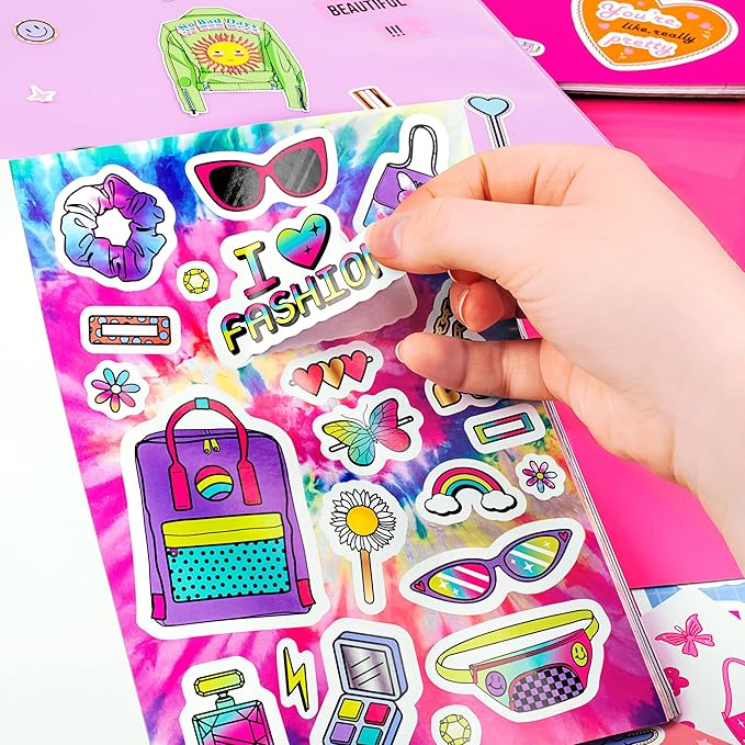Fashion Angels Fashion Sticker Book - Includes 1000+ Stickers and 5 Sticker Collector Pages - Design Outfits, Accessorize Notebooks and Get Inspired - Ages 8 and Up