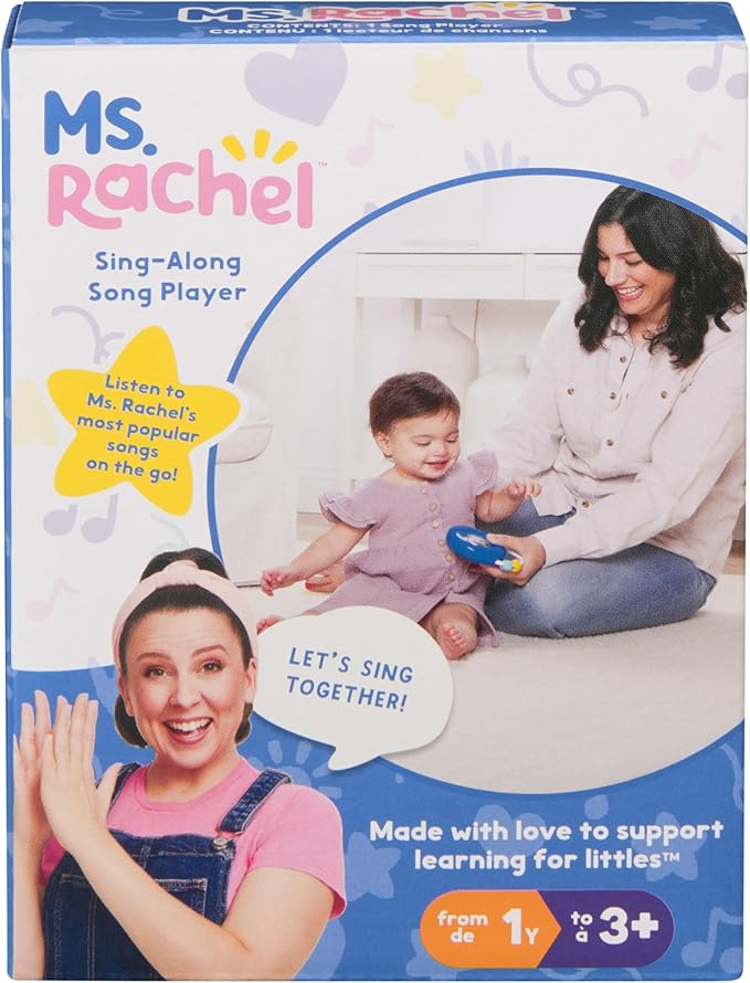 Ms. Rachel Official Electronic Sing-Along Song Player with 14 Musical Sounds, Educational Toys & Toddler Toys for Girls & Boys Ages 1-3+