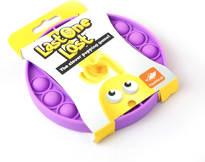 FoxMind, Last One Lost, Tactile Logic Travel Game for Kids, Family, and Friends - Purple
