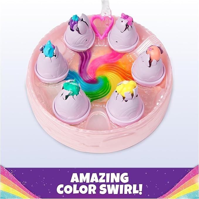 Hatchimals Alive, Rainbow Hatchery with 6 Mini Figures in Color Reveal Eggs & Over 10 Accessories, Kids Toys for Ages 3 and up