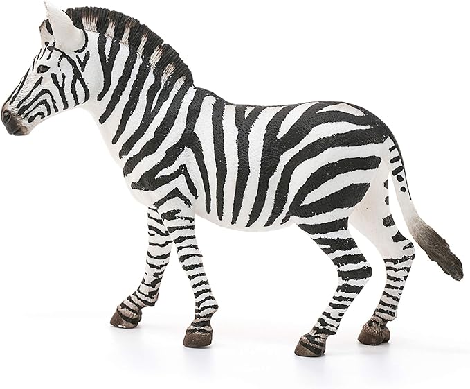 Schleich Wild Life Realistic Female Zebra Figurine - Authentic and Highly Detailed Wild Animal Toy, Durable for Education and Fun Play for Kids, Perfect for Boys and Girls, Ages 3+