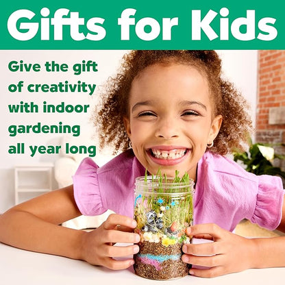 Creativity for Kids Grow 'N Glow Terrarium Kit for Kids - Educational Science Kits Ages 6-8+, Kids Gifts for Boys and Girls, Craft and STEM Projects