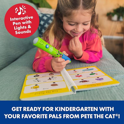Educational Insights Hot Dots Pete The Cat Kindergarten Reading & Math Workbook, Includes 200 Activites, Reading Games for Kids Ages 5+