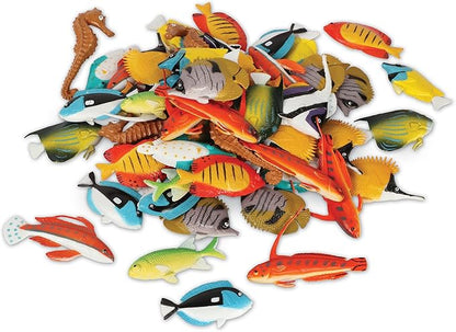 Learning Resources Fun Fish Counters - Set of 60, Ages 3+ Fishing Toys for Kids, Educational Counting and Sorting Toy, Animal Toys for Kids