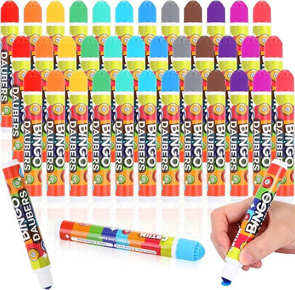 Crtiin 36 Pack Mixed Colors Set of Daubers Dot Markers Supplies in 12 Colors Art Markers Paint Craft for Art and Crafts Painting Supplies Drawing Coloring