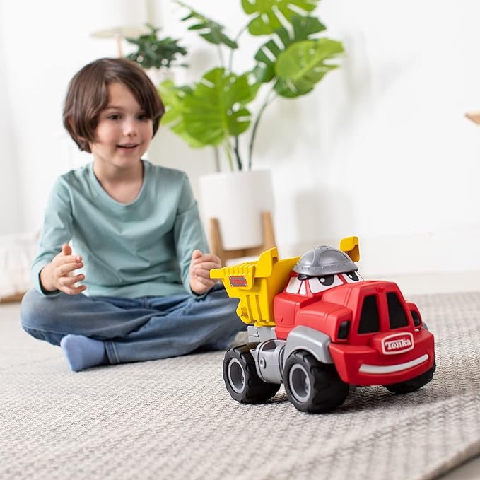 Tonka 06269 Interactive Talking Truck Toy for Toddlers Ages 2+ - Made of Sturdy Plastic with 20+ Sounds, Multicolor