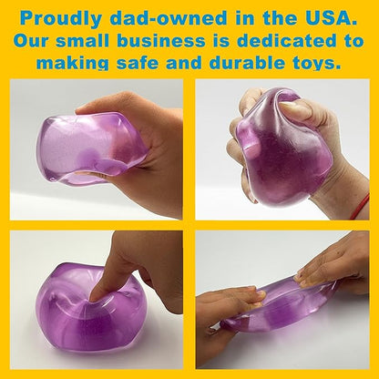 Premium Big Block Squeez'M Cube – 35% Larger Than The Standard Squishy Cube, Toy for Kids & Adults - Sensory Fidget for Stress Relief, Focus & Play – Colorful, Durable, Gift-Ready – ASTM Certified 3+