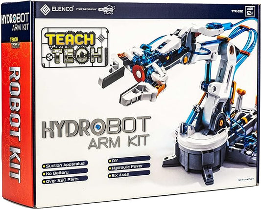 Teach Tech “Hydrobot Arm Kit”, Hydraulic Kit, STEM Building Toy for Kids 12+