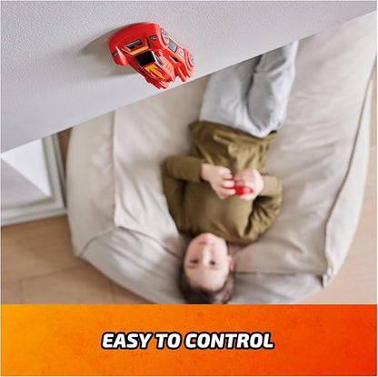 Air Hogs, Zero Gravity Sprint RC Car Wall Climber, Red USB Micro B Rechargeable Indoor Wall Racer, Over 4-Inches, Kids Toys for Kids Ages 4 and up