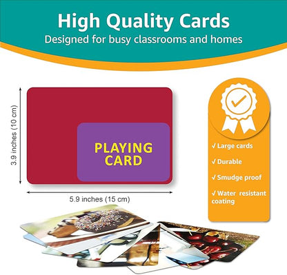 Language Flash Cards Set: Feelings and Emotions, Prepositions, Verbs, Categories & Go Togethers | Vocabulary Builder | Speech Therapy Materials | Autism Learning Materials | ESL Teaching Materials