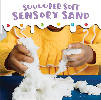 Chuckle & Roar - Dream Sand Holiday Snowman - Holiday Stocking Stuffer - Tactile Arts and Crafts Fun - Sensory Learning for preschoolers, Toddlers - Family Fun - Stocking Stuffer Gift