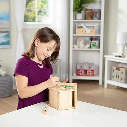 Melissa & Doug Created by Me! Birdhouse Build-Your-Own Wooden Craft Kit | DIY Bird House Kit For Kids