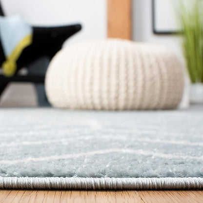 SAFAVIEH Adirondack Collection Accent Rug - 3' x 5', Blue & Ivory, Modern Geometric Design, Non-Shedding & Easy Care, Ideal for High Traffic Areas in Entryway, Living Room, Bedroom (ADR241M)