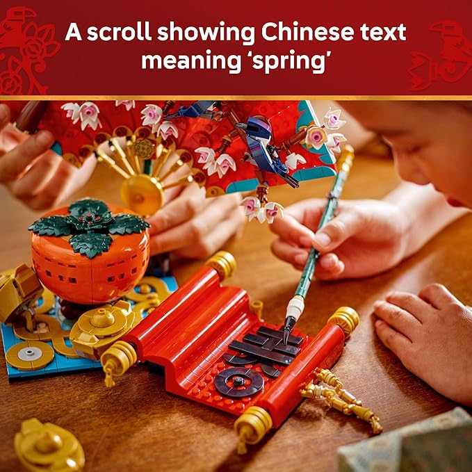 LEGO Spring Festival Good Fortune - Learning and Educational Building Toy - Chinese Festival Toy for Kids, Boys and Girls, Ages 9+ - Cultural Gift for Display and Decor - 80117