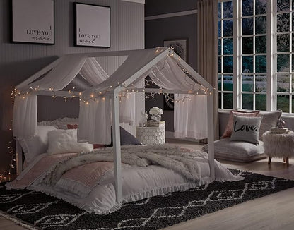 Signature Design by Ashley Flannibrook Contemporary House Bed Frame, Full, White