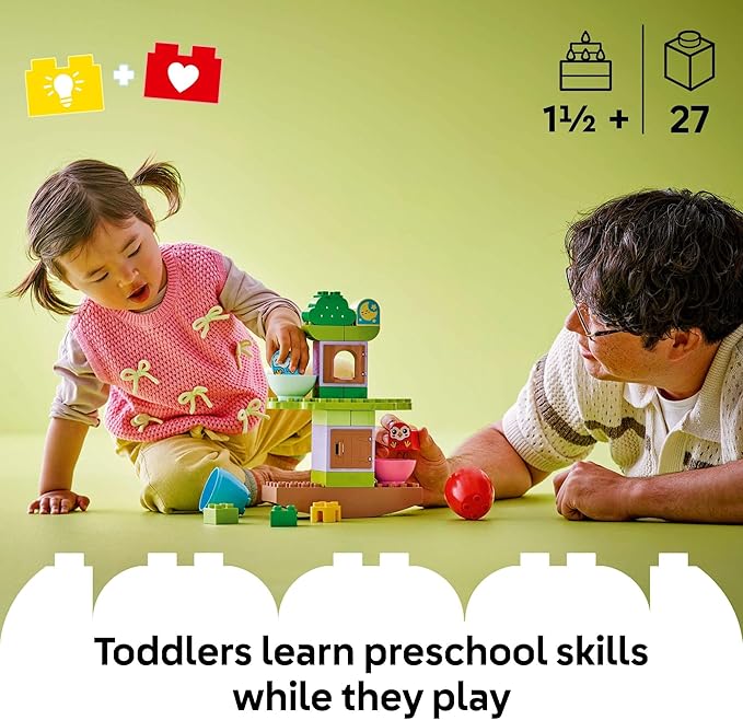 LEGO DUPLO My First Balancing & Stacking Tree Building Toy Playset - Preschool Learning and Educational Toy for Toddlers, Boys and Girls, Ages 1.5+ - Baby Gift Ideas - 10440