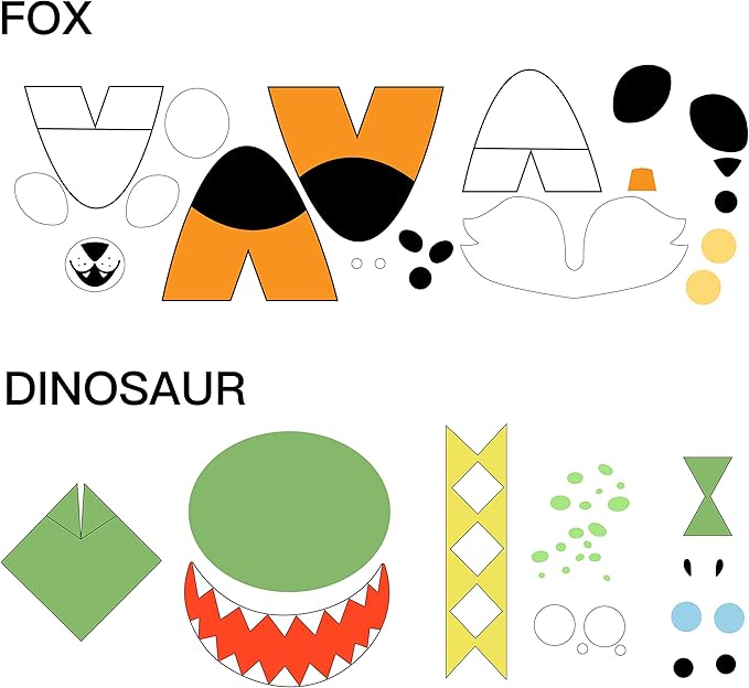 JOYIN 18 Packs Halloween Craft Foam Stickers, Arts Activities Party Supplies, Kids Party Favors, Pumpkin Decorating Kit, Jack O Lantern Face Stickers in 6 Designs, Pumpkin Decor School Party Games