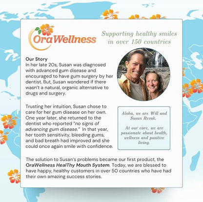 OraWellness Healthy Mouth Blend Organic Toothpaste & Mouthwash Alternative Tooth Oil, Natural Mouth Rinse for Healthy Teeth & Gums for Women, Men and Kids, Pack of 1