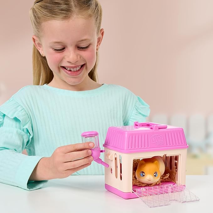 Little Live Pets Mama Surprise Minis Hamster, Care for Your Mama Hamster or Mama Bunny in Their Hutch to Reveal 2, 3, or 4 Mini Babies