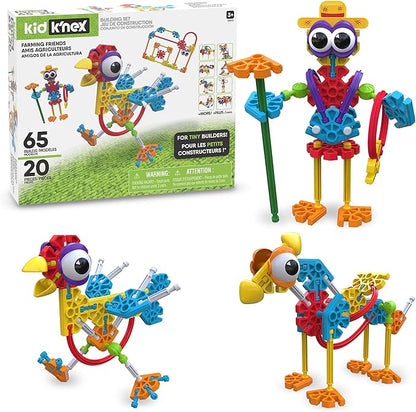 K'NEX Kid Farmin' Friends Set‚ 65 Pieces, STEM Building, Creative Construction Play‚ Ages 3+