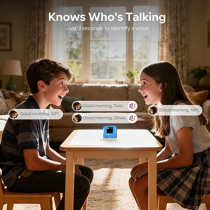 AIPI-Lite AI Robot, Smart Customizable Character with Voice Cloning, GPT Model Access, Memory Storage, and Real-Time Interactive Reactions