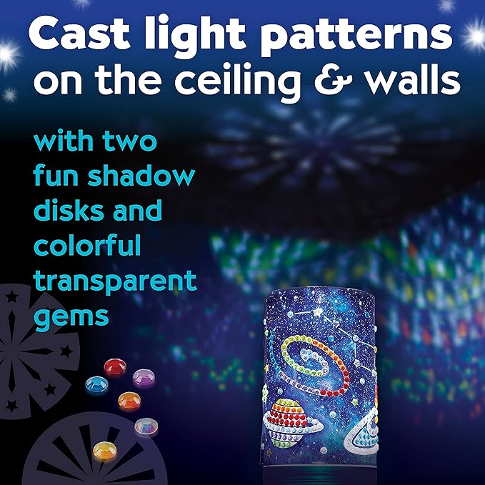 Creativity for Kids Big Gem Diamond Painting Light - Create Your Own DIY Night Light, Diamond Arts and Crafts Kit for Kids Ages 6-8+