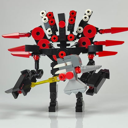 Skibid Toilet Building Block Set, Mini Titan Speaker with Axe Skibid Building Brick for Adults Fans 194PCS Blocks