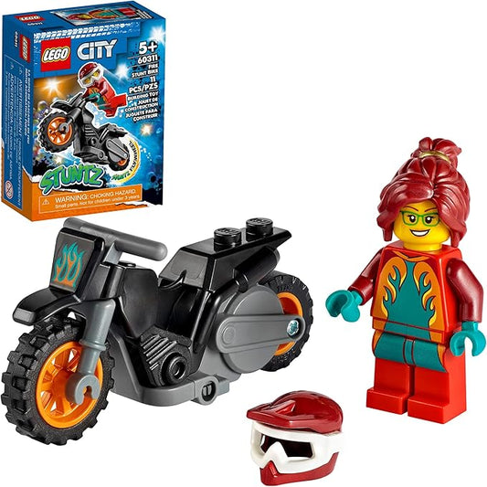 LEGO City Fire Stunt Bike 60311 Building Kit; Fun, Cool Toy for Kids (11 Pieces)