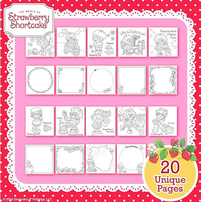 Strawberry Shortcake Doodle Sketchbook, 20-Page Cute & Small Sketchbook, Cute Coloring Book, Strawberry Shortcake Accessories and Toys, Strawberry Shortcake Coloring Book