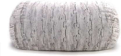 Jaxx Sofa Saxx Bean Bag Lounger, 4-Feet, Luxe Fur-Silver Fox
