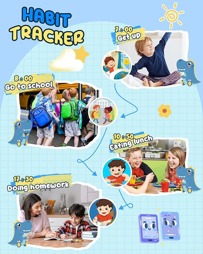 UCIDCI Kids Smart Phone Toys for Girls Toddler Phone Toys with Learning Games, Christmas, Birthday Gifts for 3 4 5 6 7 Year Old Boys Blue